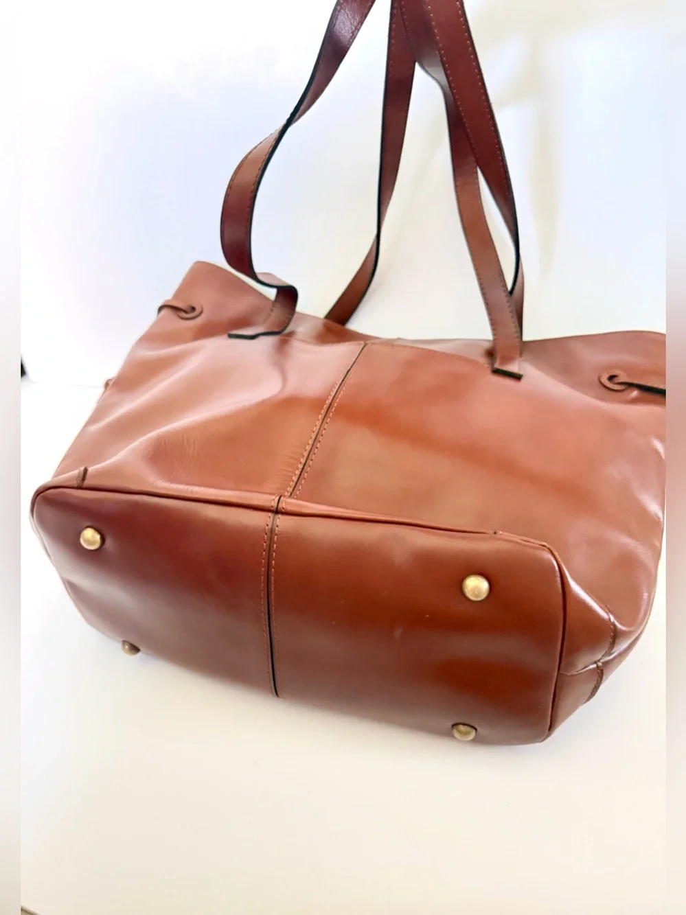 Patricia Nash Kemble Leather Tote Tassle Shoulder Bag